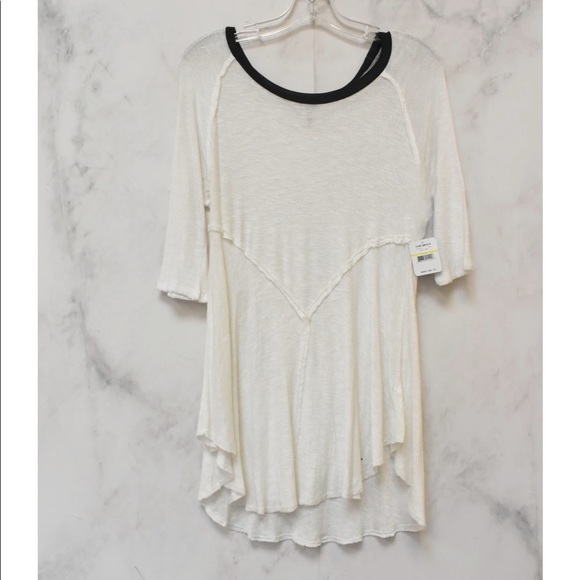 Free People Weekends Layering Tee in Snow Combo - Picture 5 of 5